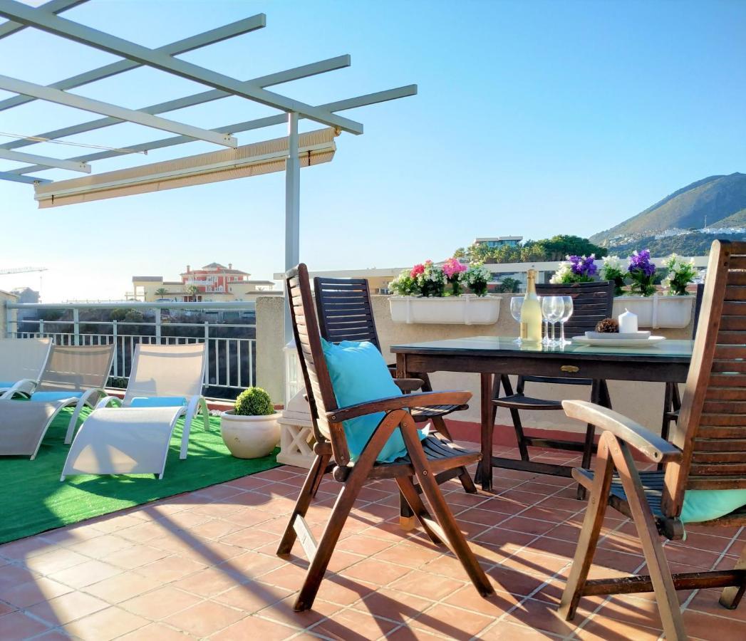 Pena Beach 3 Bedroom Duplex, Bbq, Pool, Sea Views, Benalmádena Exterior photo